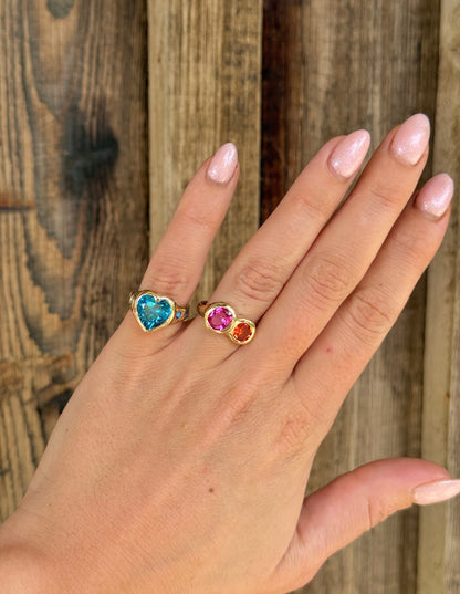 Blue Barbie Ring