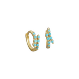 Turquoise Huggie Earrings