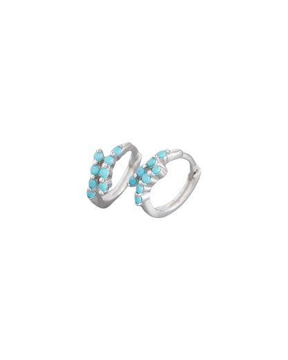Turquoise Huggie Earrings