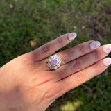 Opal Flower Ring