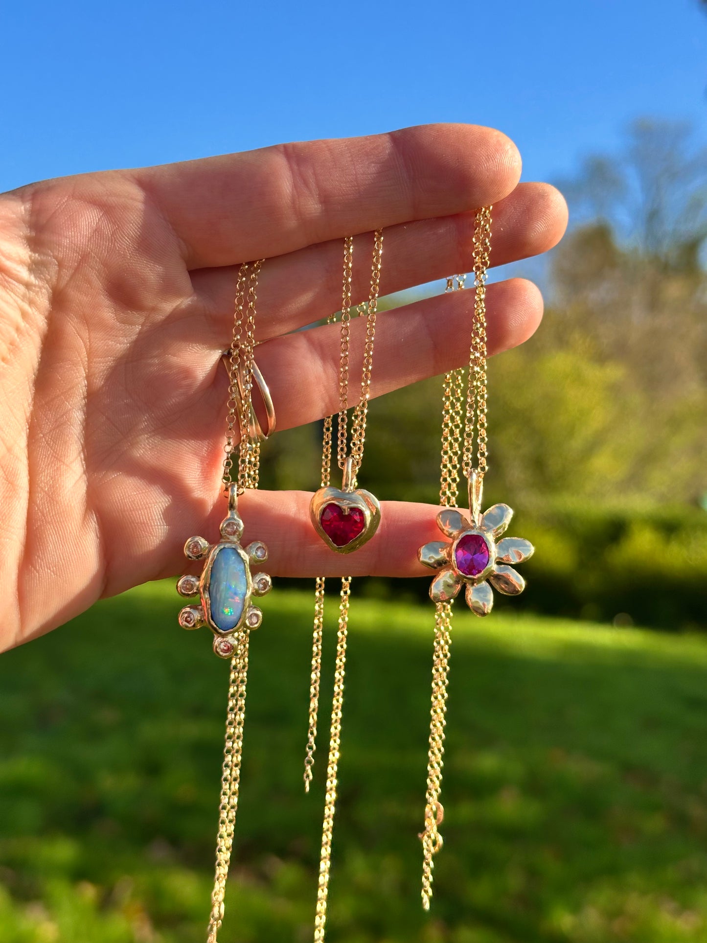 Whimsical Opal Necklace