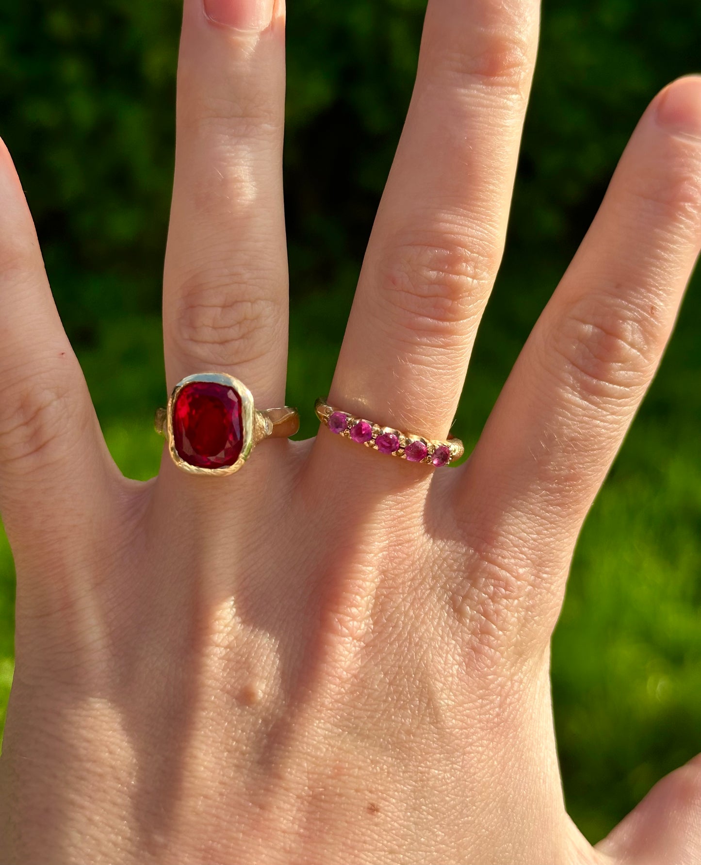 Vintage Ruby Band Ring