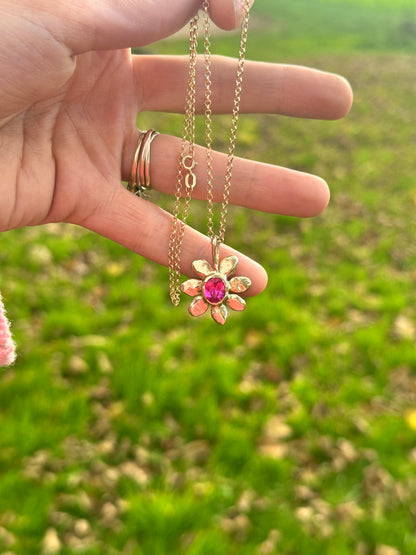 Golden Flower Necklace