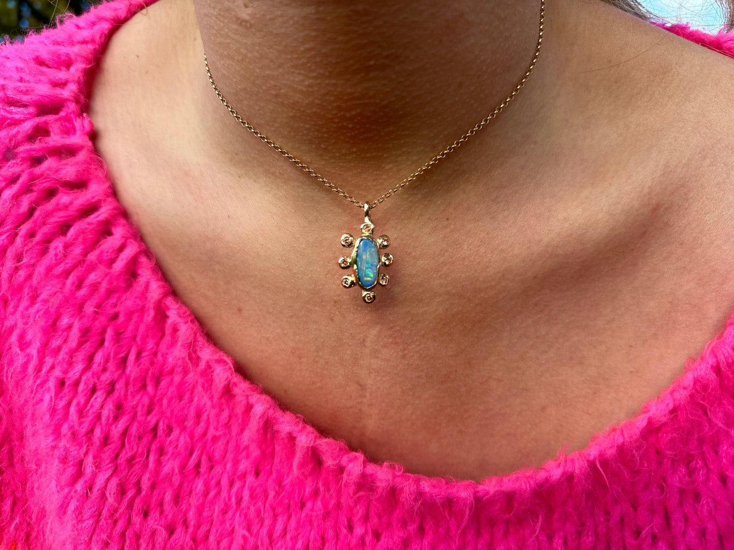 Whimsical Opal Necklace