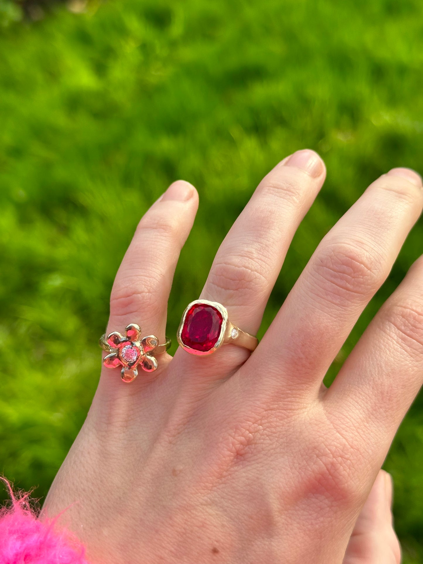 Diamond Flower Ring