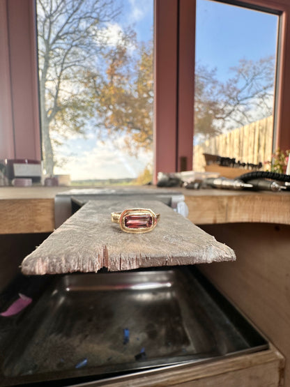 Baguette Tourmaline Ring