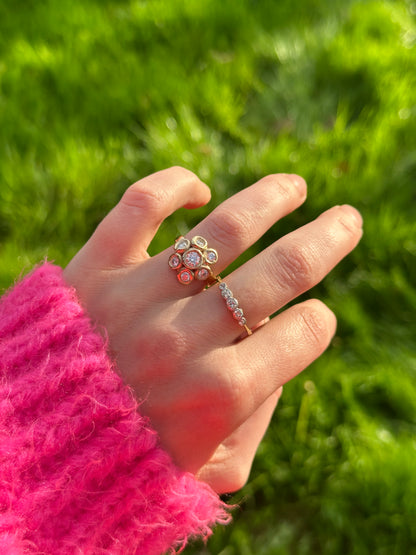 Diamond Daisy Ring