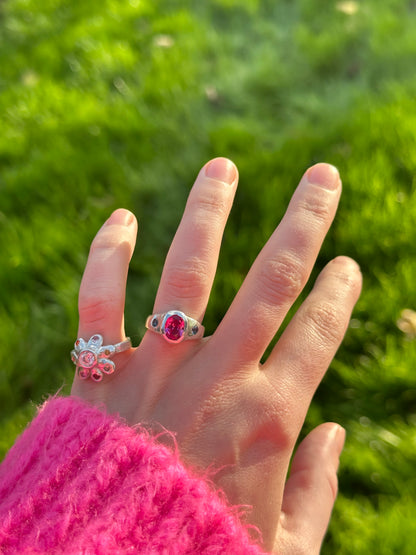 Diamond Petal Ring