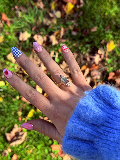 Pink Clover Ring