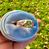 Peridot Confetti Ring