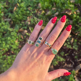 Emerald Stack Ring