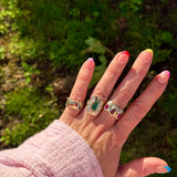 Scattered Sapphire Ring