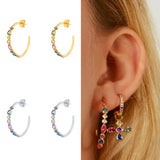 Rainbow Hoop Earrings