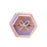 Rose Gold Diamond Bow Ring
