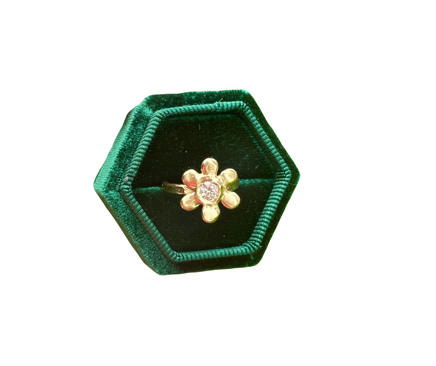 Diamond Flower Ring