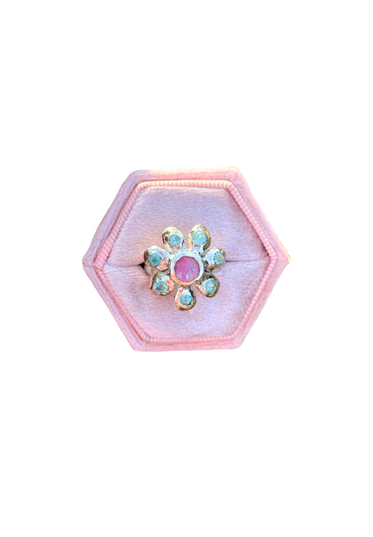 Pink Pansy Ring