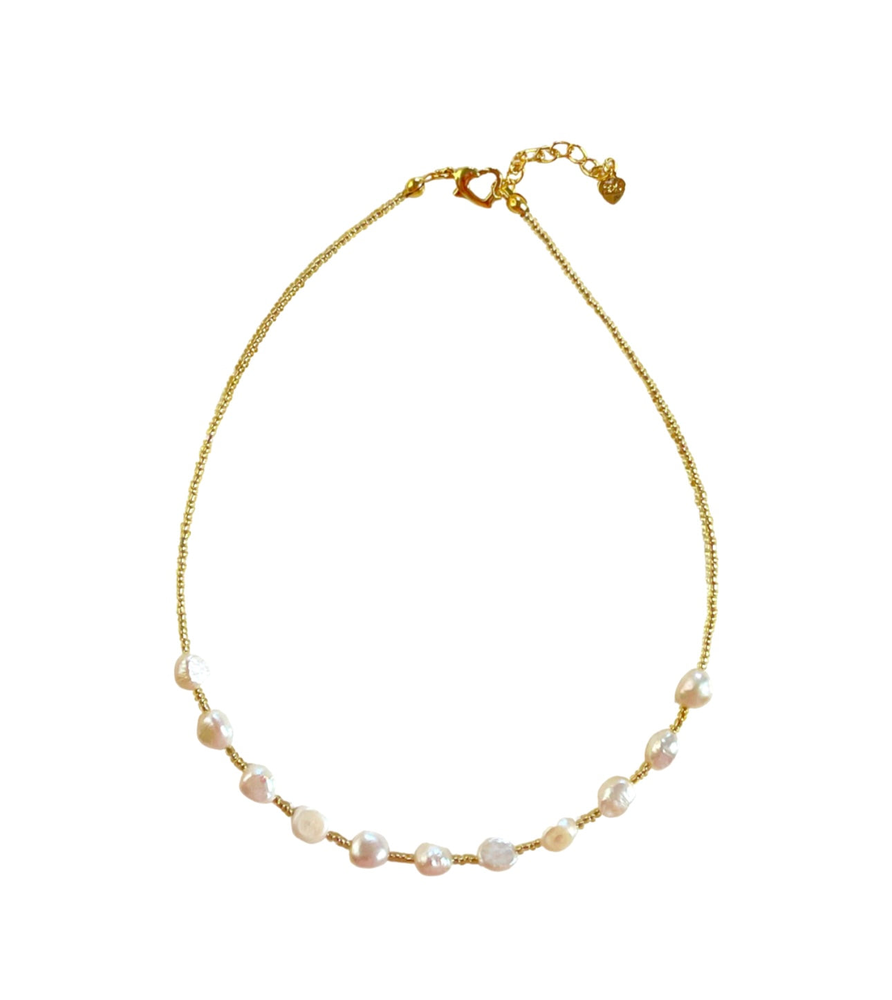 Girls in pearls necklace