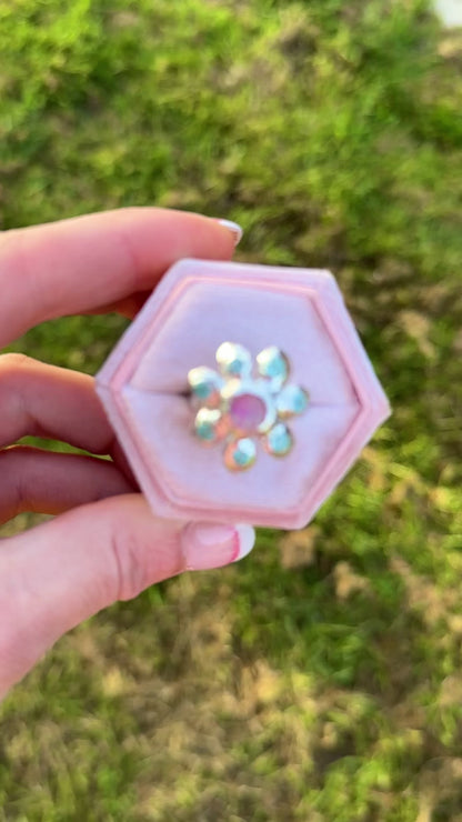 Pink Pansy Ring