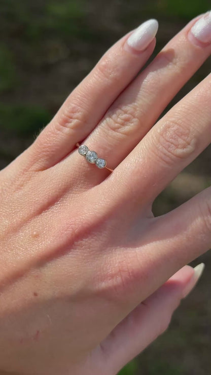 Vintage Three Diamond Ring