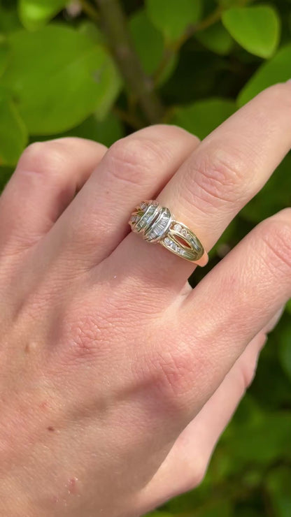 Vintage Diamond Knot Ring