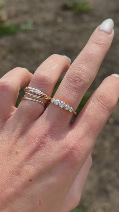 Vintage Diamond Angel Ring