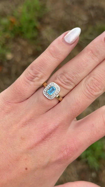 Vintage Blue Sapphire Ring