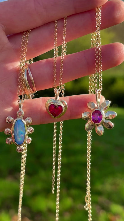 Whimsical Opal Necklace