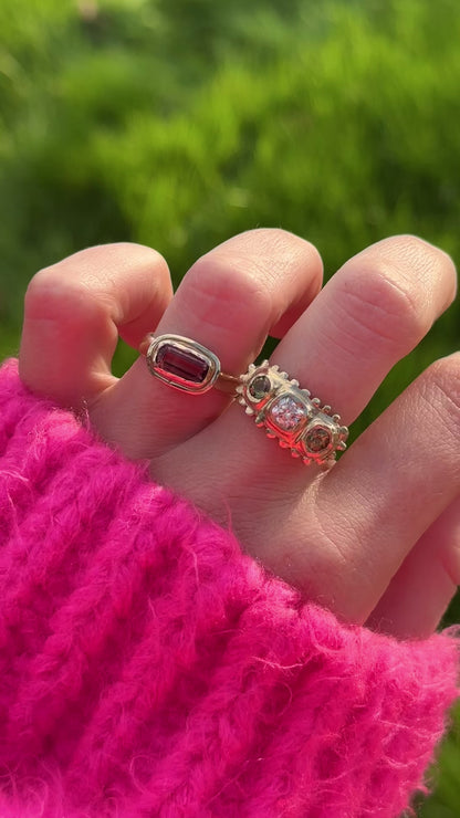 Baguette Tourmaline Ring