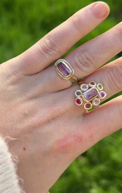 Baguette Tourmaline Ring