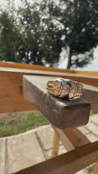Vintage Diamond Knot Ring