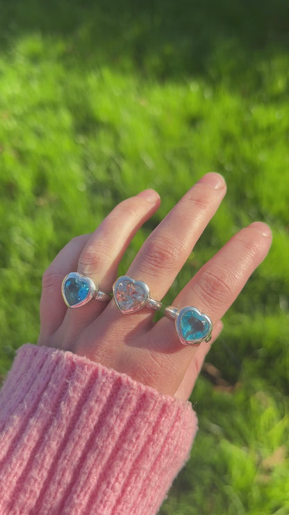 Shimmer Heart Ring