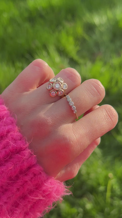 Diamond Daisy Ring