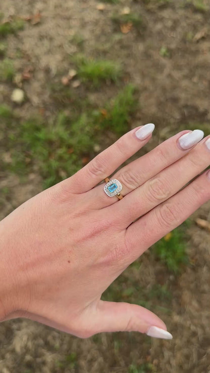 Vintage Blue Sapphire Ring