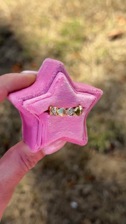 Vintage Diamond Heart Ring